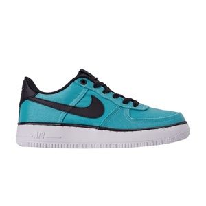 NIKE AIR Force 1 LOW AF1 BLUE BLK WHITE Shoes AV5154-400  size 4
